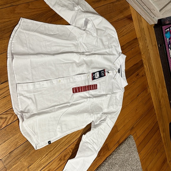 Mens GAP white long sleeve button up shirt XL NWT! - Picture 7 of 13